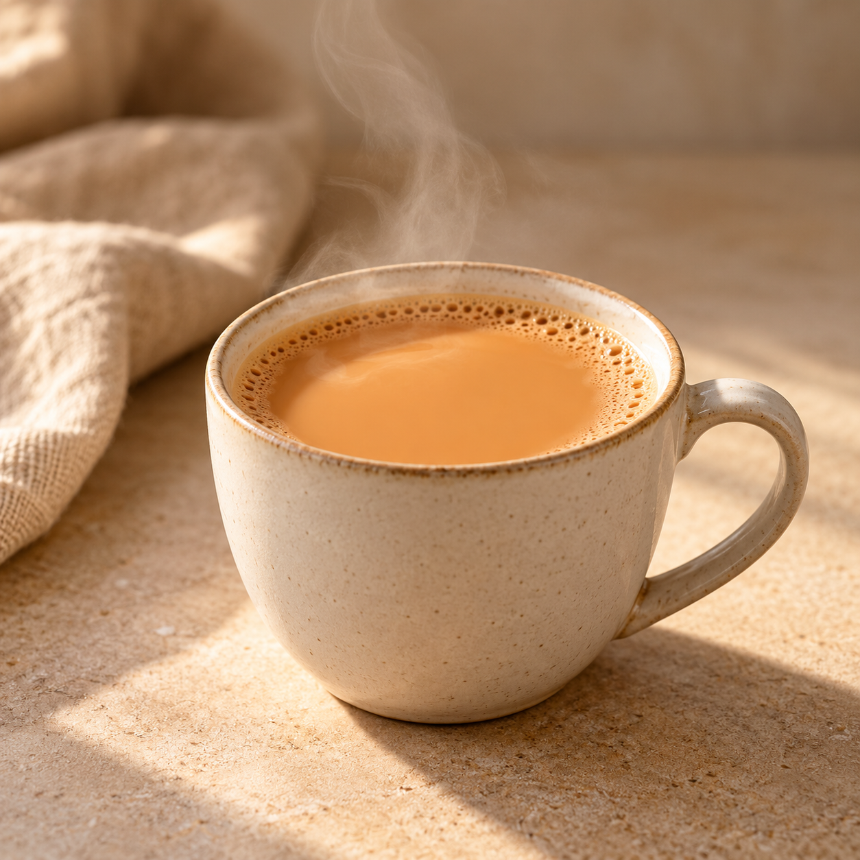 Cup of plain karak chai